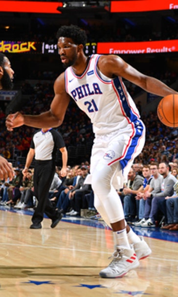 Embiid waves goodbye to Drummond, Pistons in 108-103 win (Dec 02, 2017)